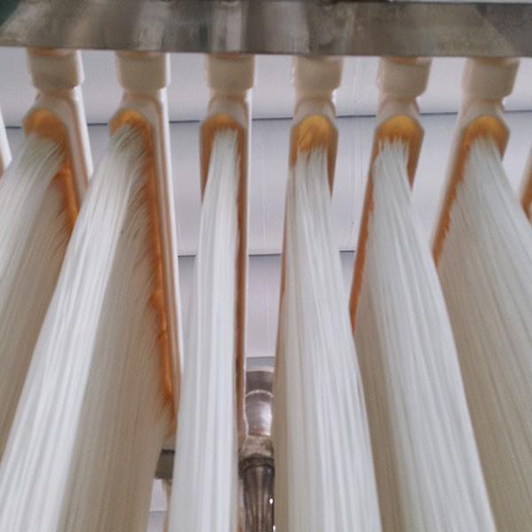 Hollow fiber curtain membrane